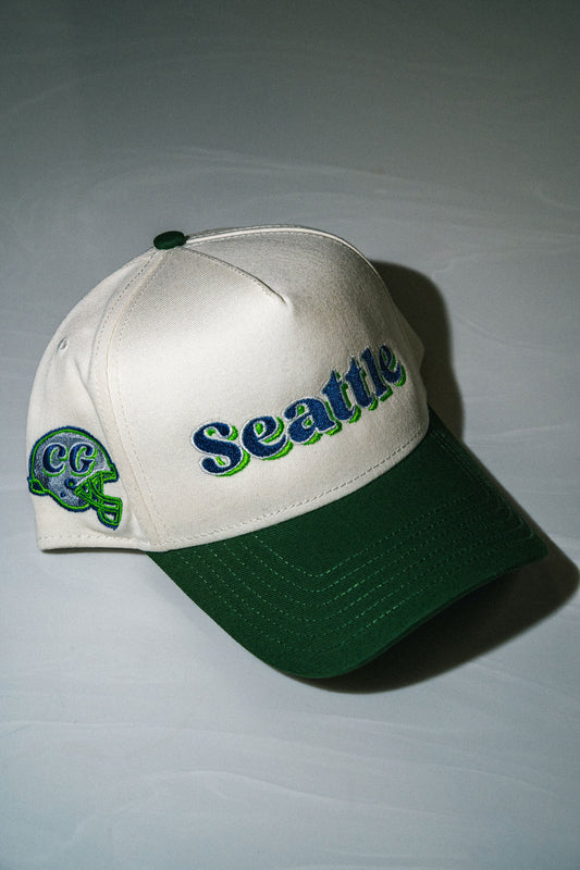 Seattle Hawks A-Frame Green Brim